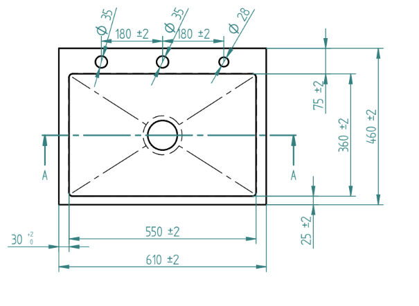 Stainless Steel Kitchen Sink (N01-803LX) thumbnail 4